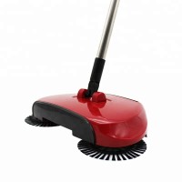 Hand push cordless spin Clyclonic broom floor  magic sweeper