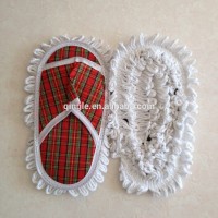 Helpful lazy floor dusting cleaning slipper,dust mop foot shoe